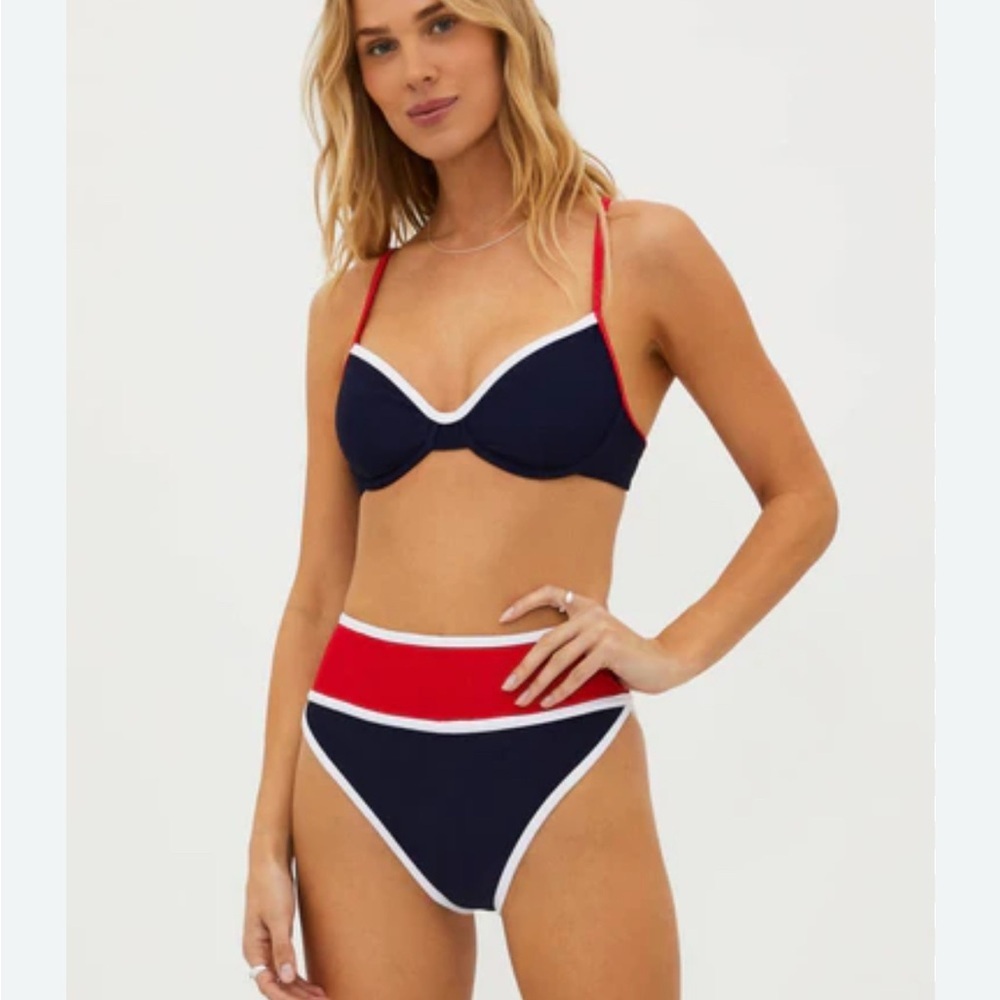 Beach Riot Red and Navy Bikini